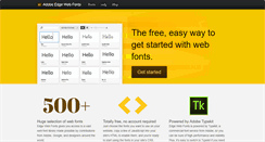 Desktop Screenshot of edgefonts.com